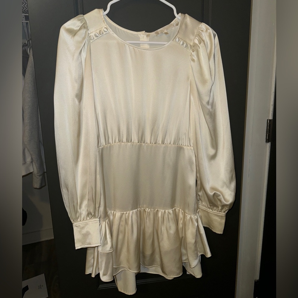 LoveShack Fancy Silk Mini Dress
